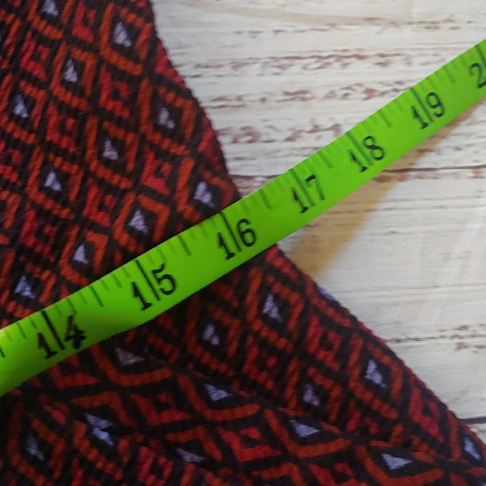41 Hawthorn Burgundy & Blue Patterned Dress with‎ Pockets - Picture 8 of 9